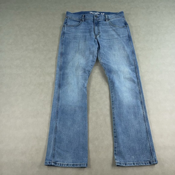 Wrangler Other - Wrangler Retro Slim Boot Jeans Mens 34x32 Light Wash Denim Bootcut Pants